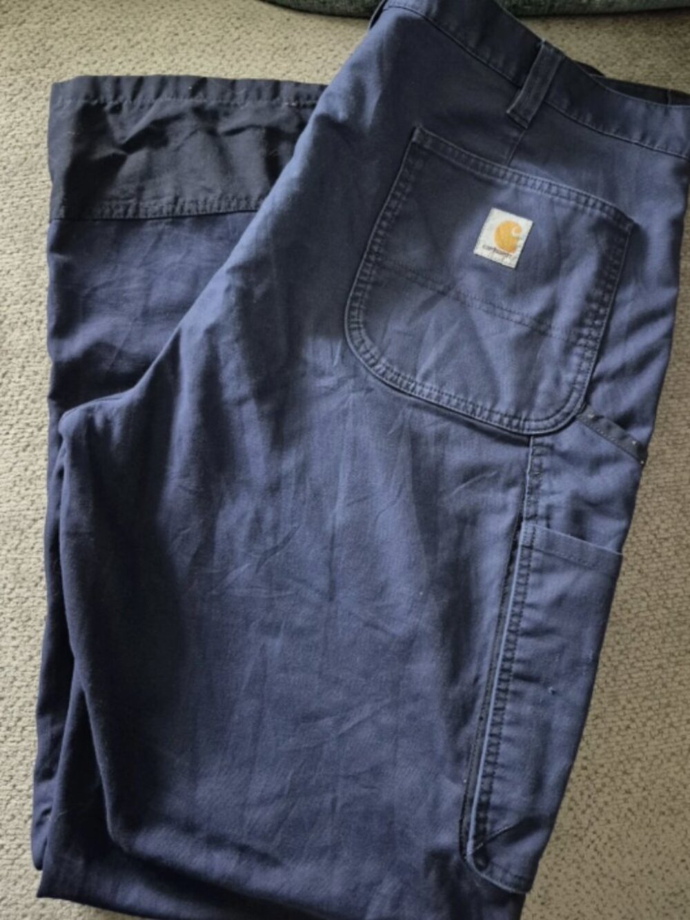 Carhartt Cargo Pants Mens 40x34Navy Blue 103904